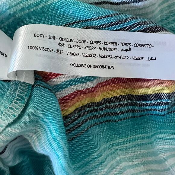 Ariat Aztec Short Sleeve Josie Multi Print Kimono Size Large - Picture 8 of 8